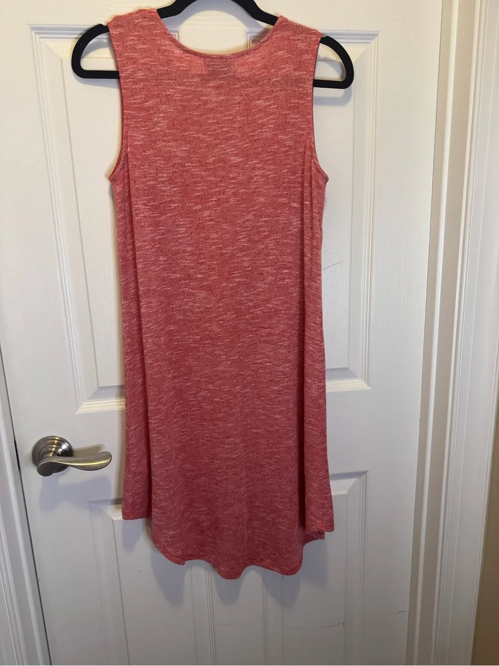 Crown & Ivy‎ Coral Sleeveless Swing Dress XL Casual Knit Midi
